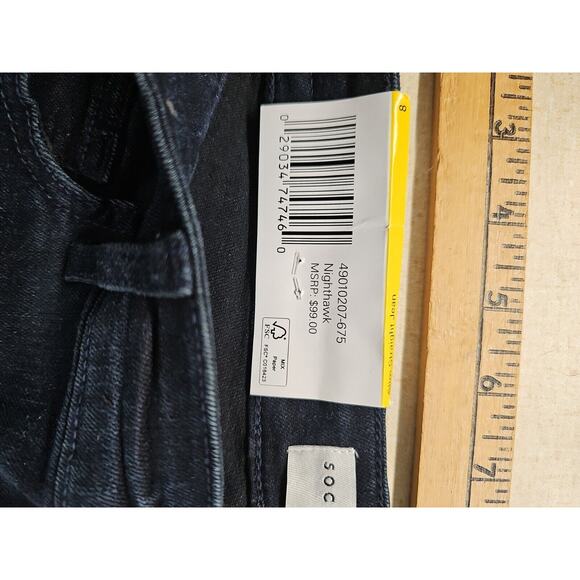 Social Standard Women's Jeans size 8 Dark Wash Normcore Retro 90s Vibe - Picture 6 of 12
